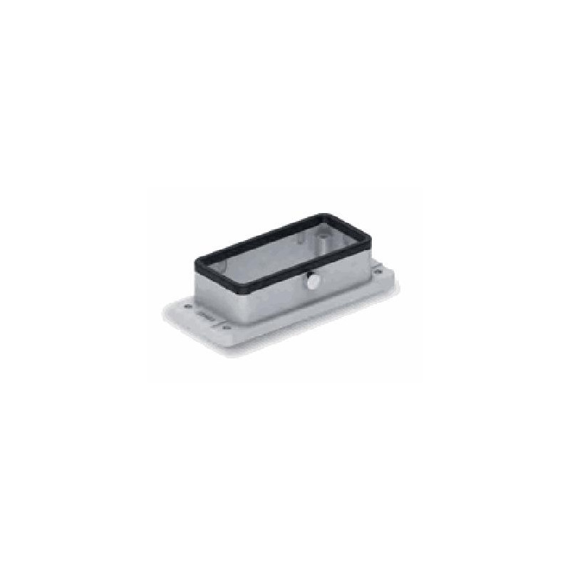 Embase encastrée 16B, Aluminium moulé sous pression, IP67, Sortie basse